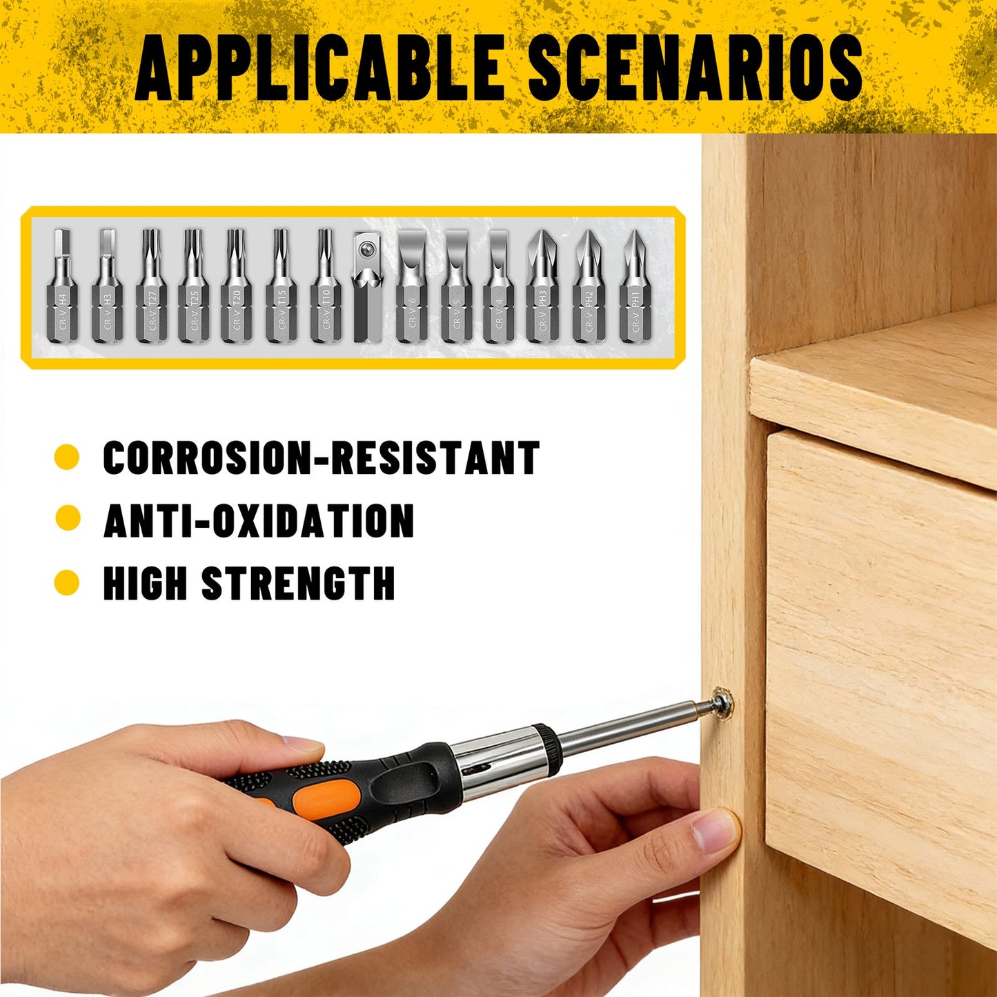Heydake 34PCS Ratchet Screwdriver Set