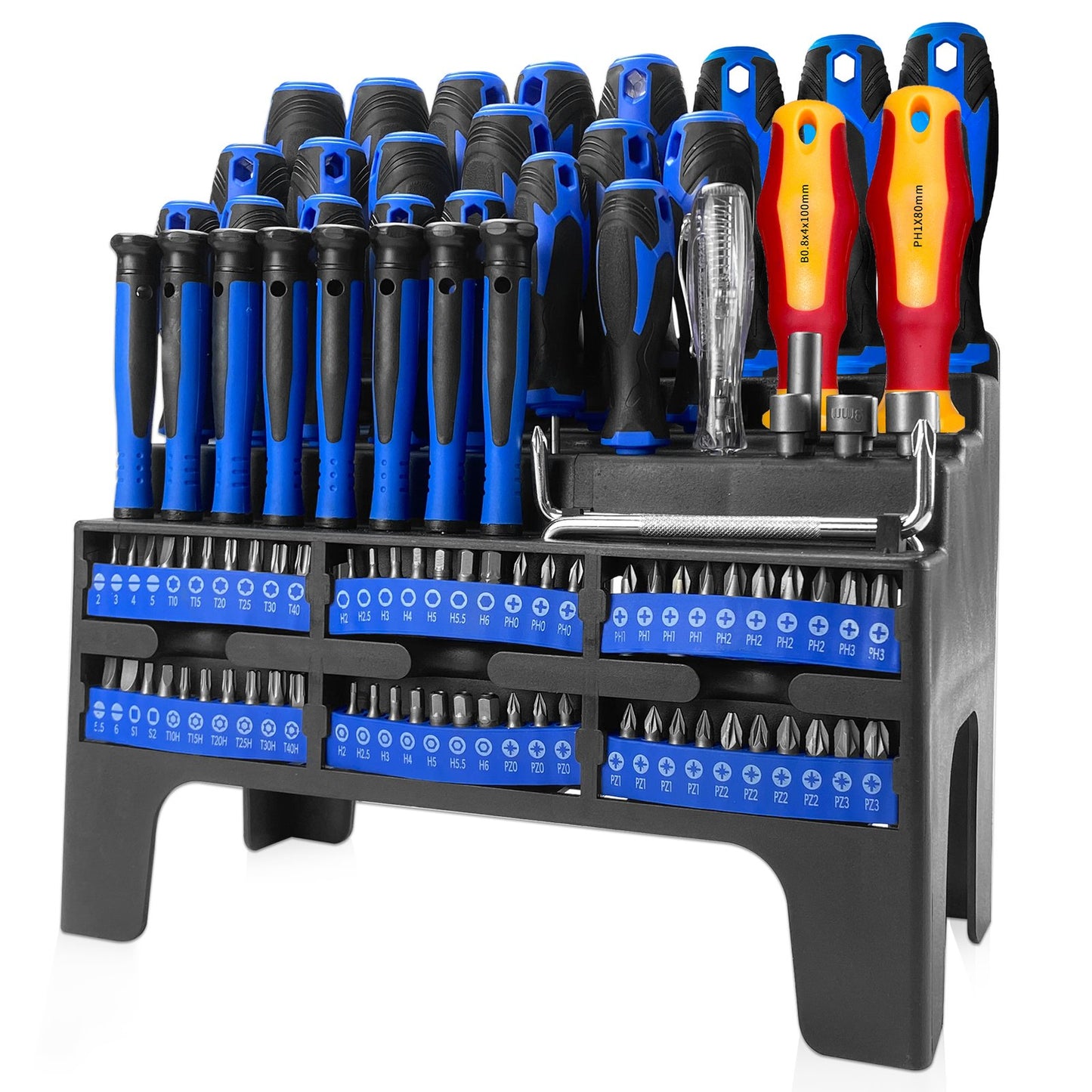 Heydake 100PCS Screwdriver Bit Set (Blue)