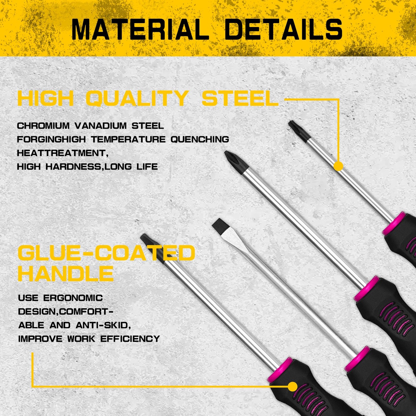 Heydake 118PCS Magnetic Screwdriver Bit Set - 4 Colors