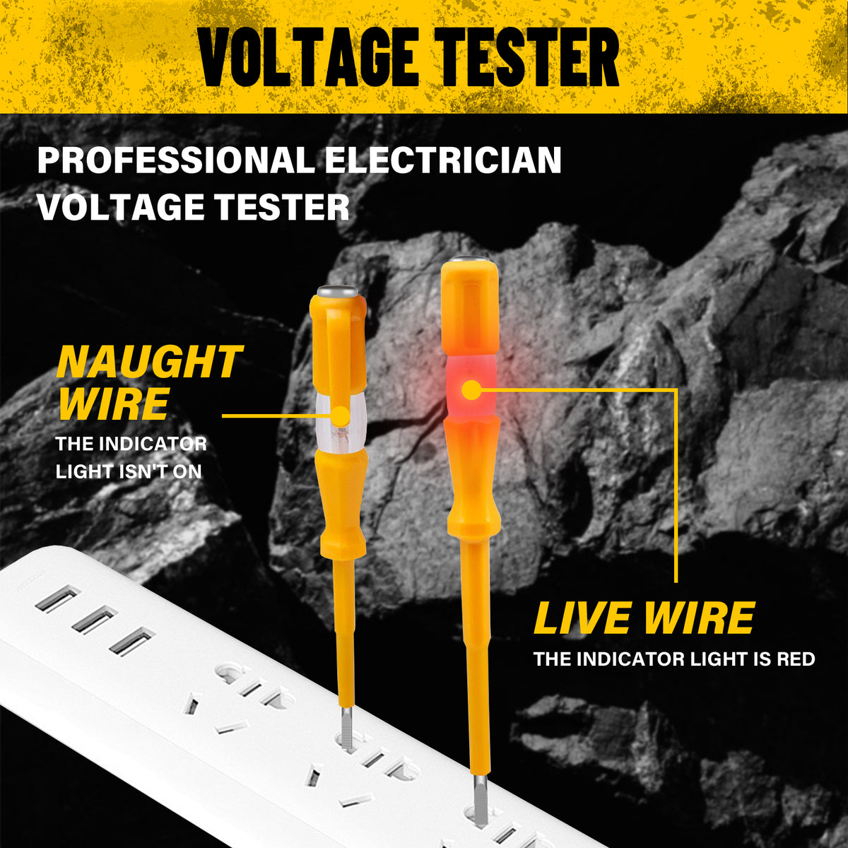 Heydake 5PCS insulated screwdriver set 1000V with voltage tester