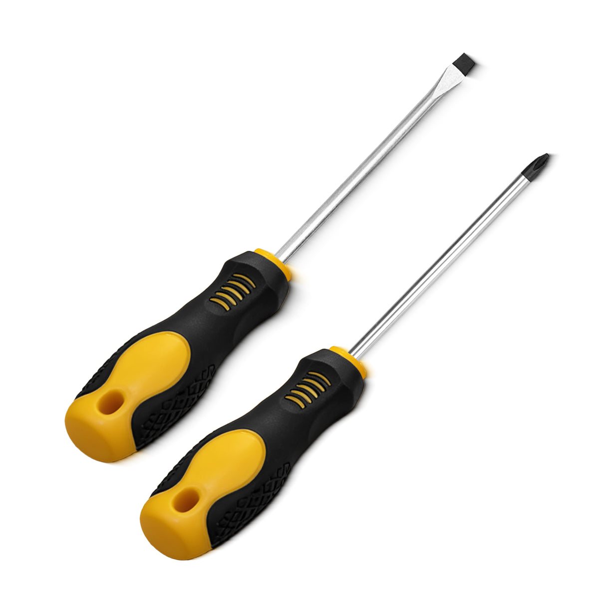 Heydake 2PCS magnetic tip screwdriver set flathead and Phillips