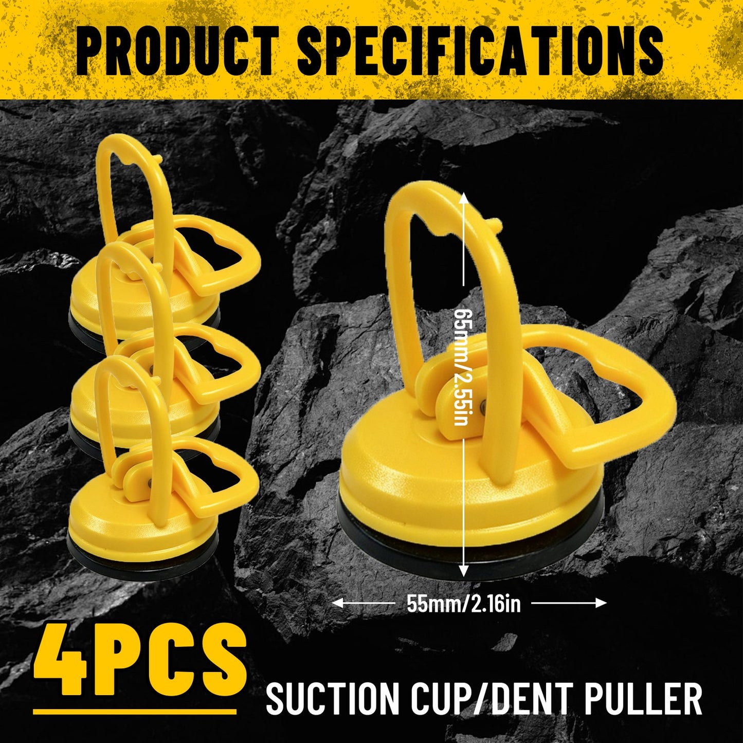 Heydake 4PCS Mini Suction Cup Dent Puller