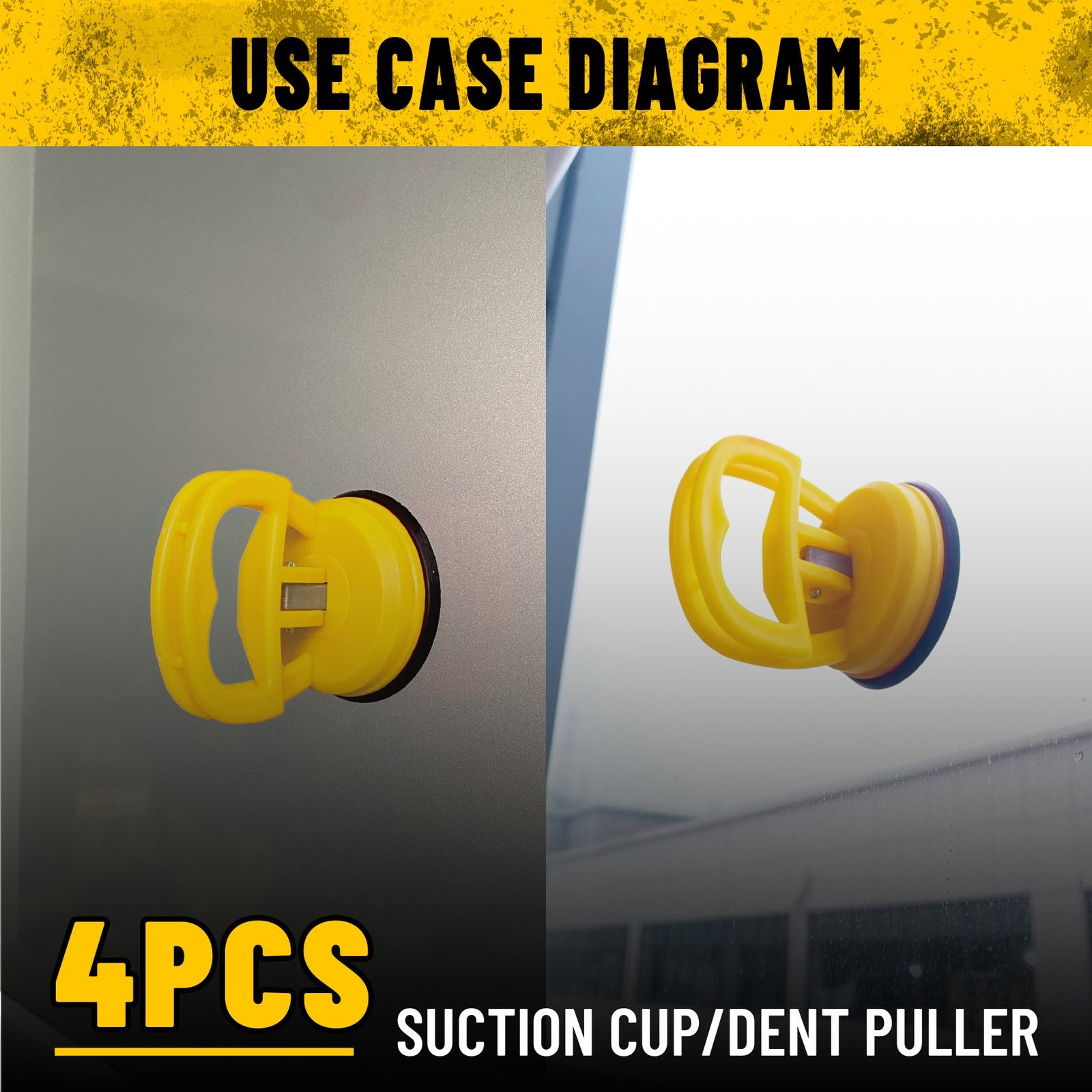 Heydake 4PCS Mini Suction Cup Dent Puller