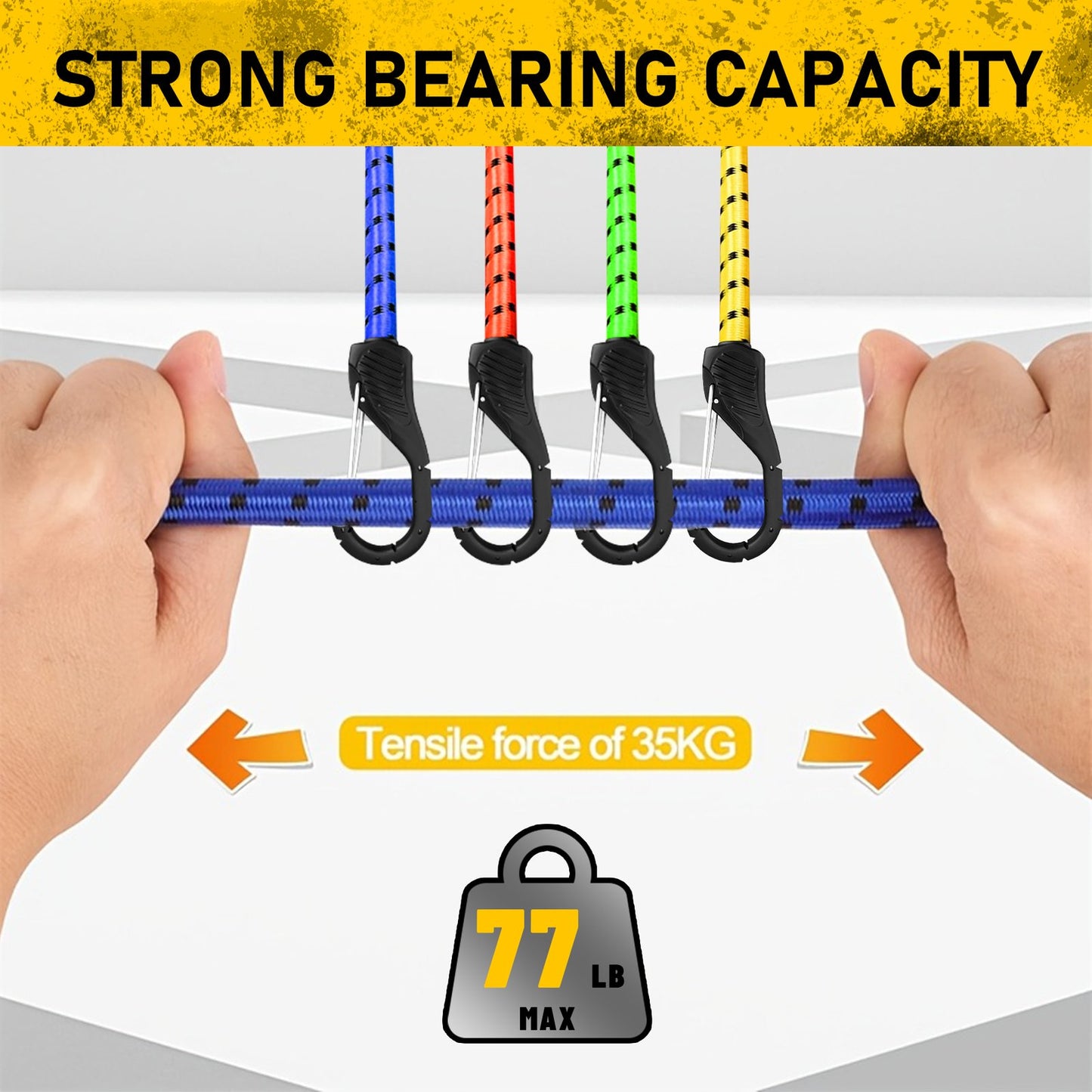 Heydake 12PCS Bungee Cords with Hooks
