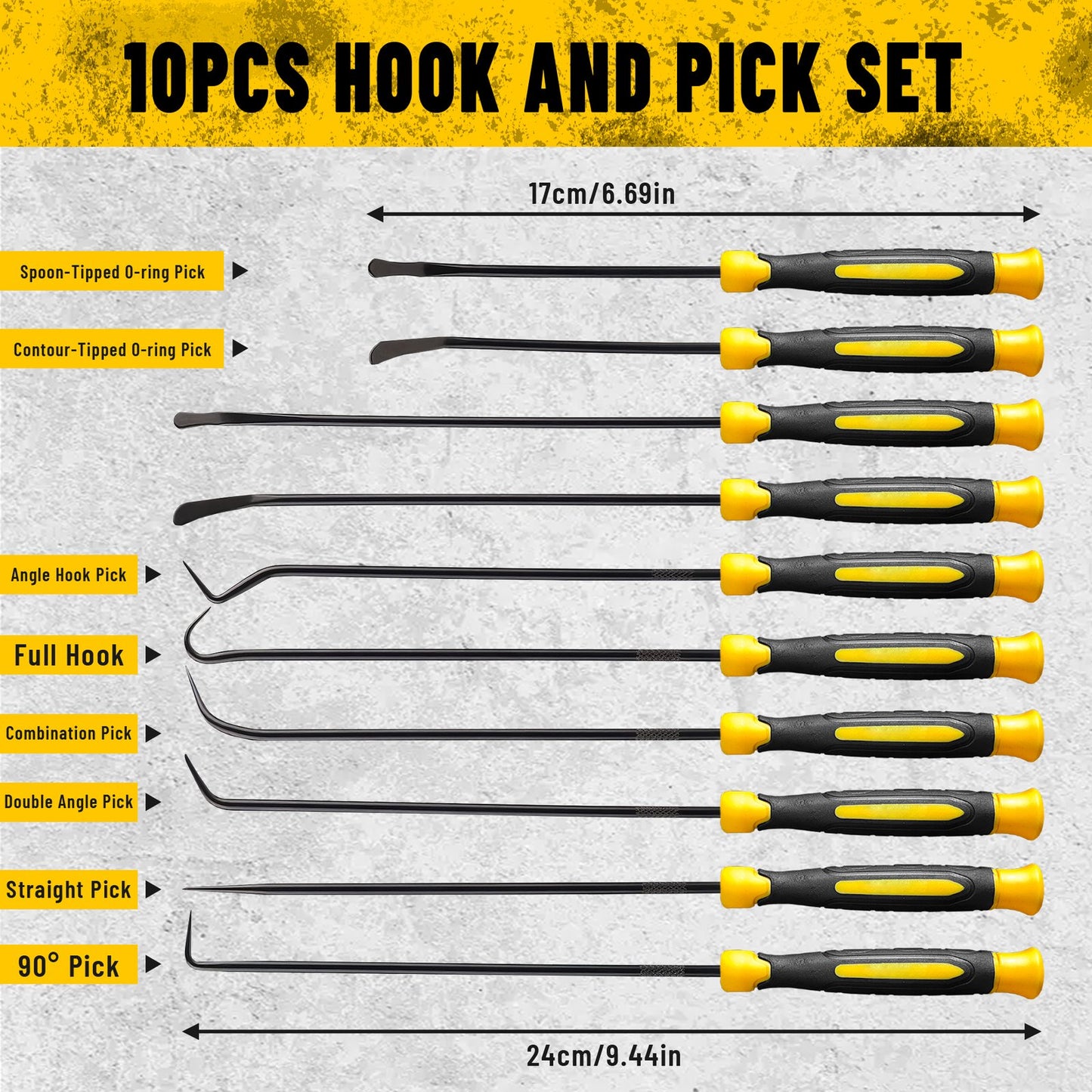 Heydake 11PCS Crochet Hook Set in Tube