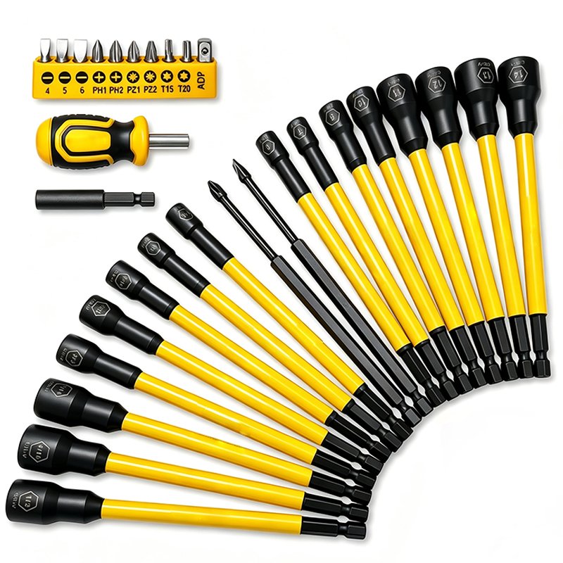 Heydake 30PCS Magnetic Nut Driver Set for Impact Drill