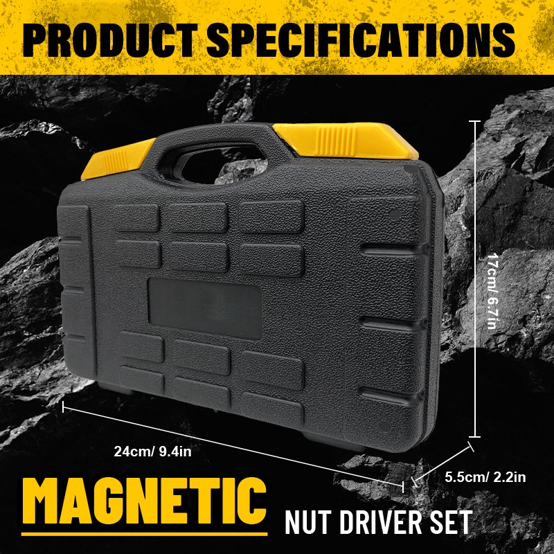 Heydake 30PCS Magnetic Nut Driver Set for Impact Drill