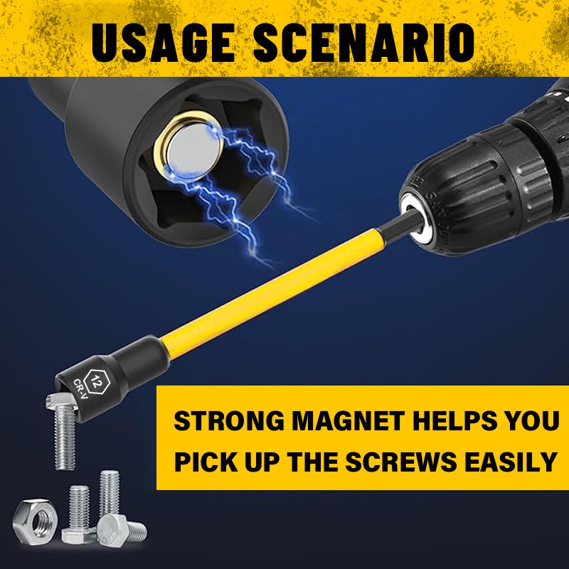 Heydake 30PCS Magnetic Nut Driver Set for Impact Drill
