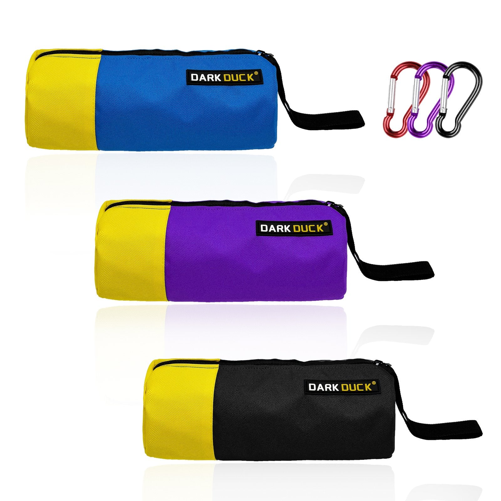 Heydake 3-Piece Tool Pouch Bag Set with Carabiners