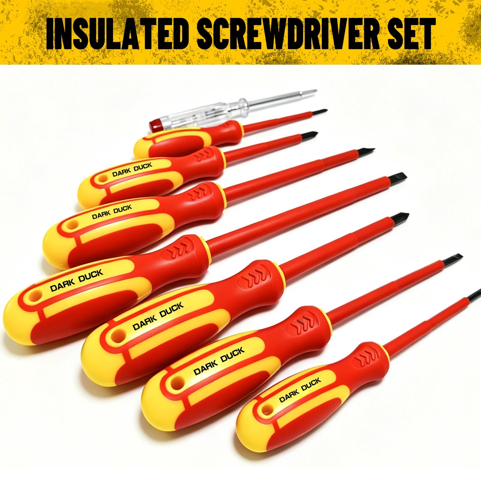 Heydake 8PCS Insulated Screwdriver Set with Voltage Tester