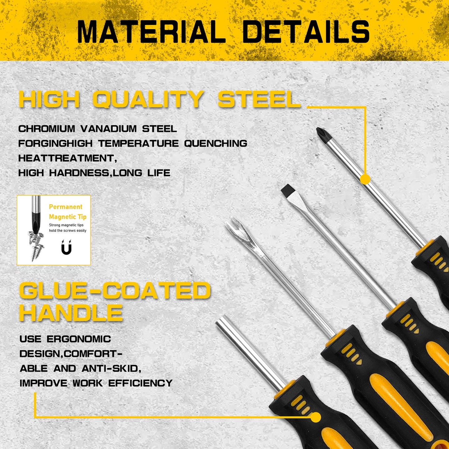 Heydake 53PCS Screwdriver Bit Set in Case