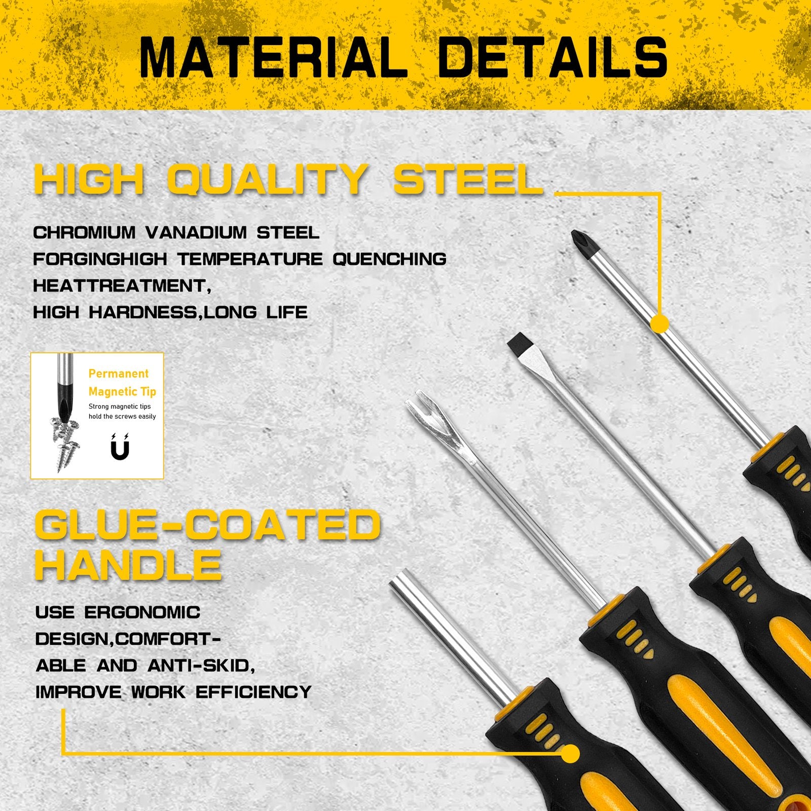 Heydake 53PCS Screwdriver Bit Set in Case