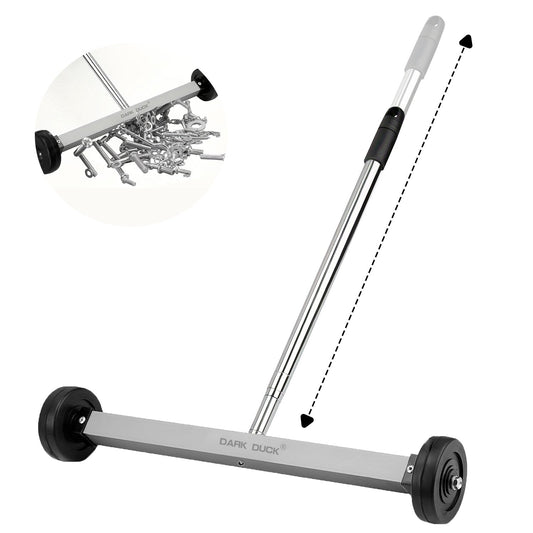 Heydake Magnetic Sweeper with Telescopic Handle (Silver)