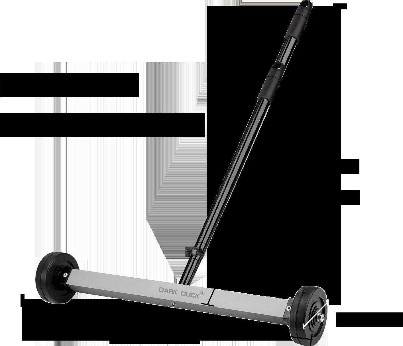 Heydake Magnetic Sweeper with Telescopic Handle (Silver)