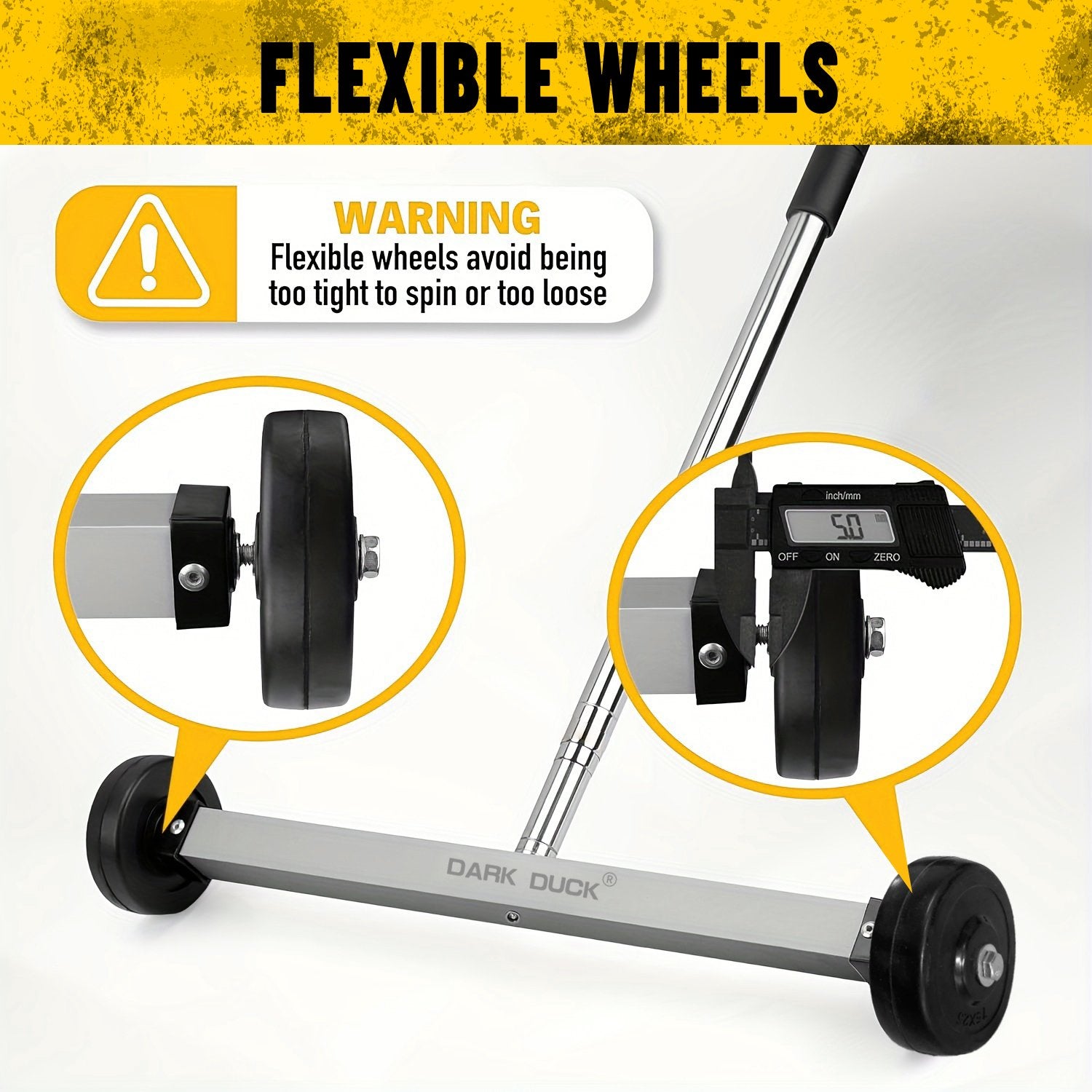 Heydake Magnetic Sweeper with Telescopic Handle (Silver)