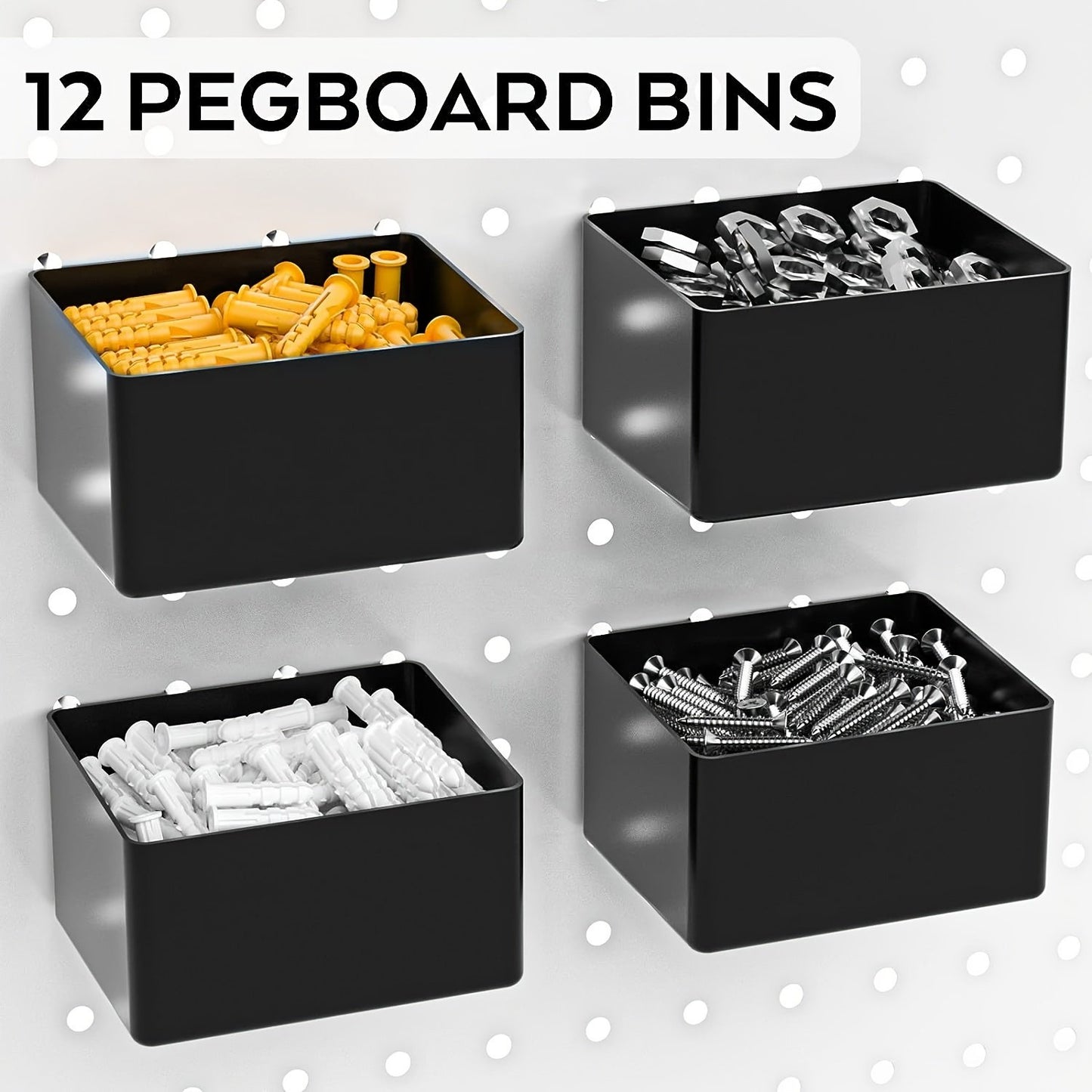 Heydake 288PCS Pegboard Accessories Organizer Kit