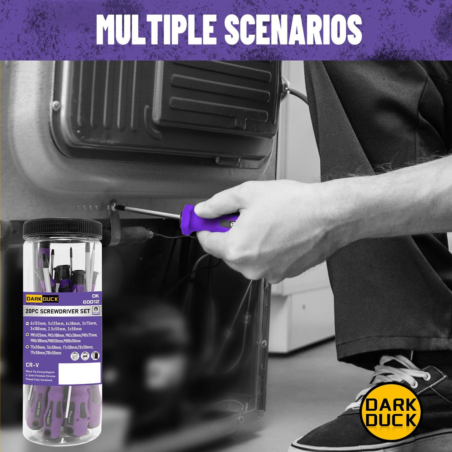 Heydake 20-Piece Magnetic Screwdriver Set