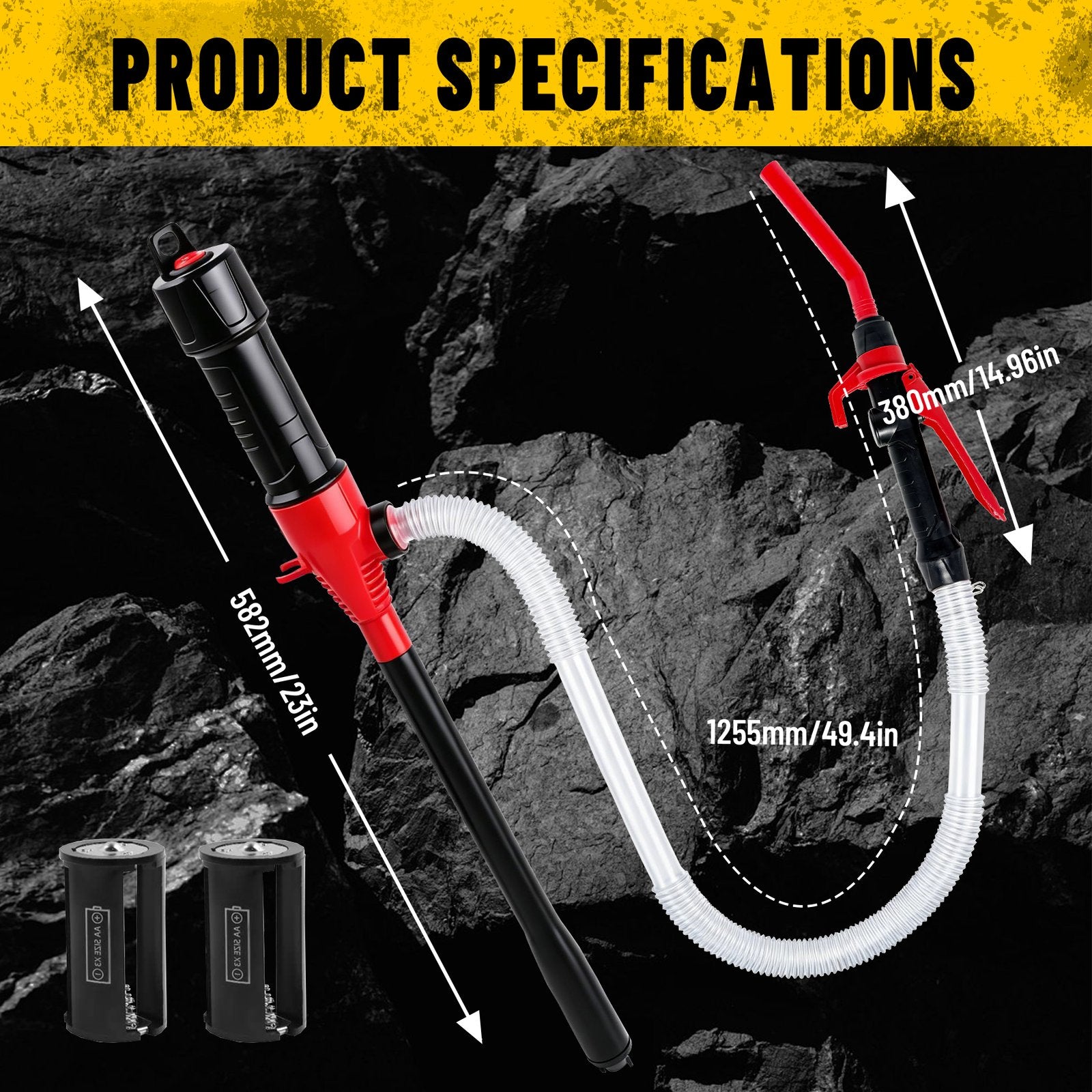 Heydake Battery-Powered Siphon Pump
