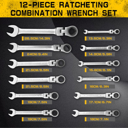Heydake 12PCS Wrench Set