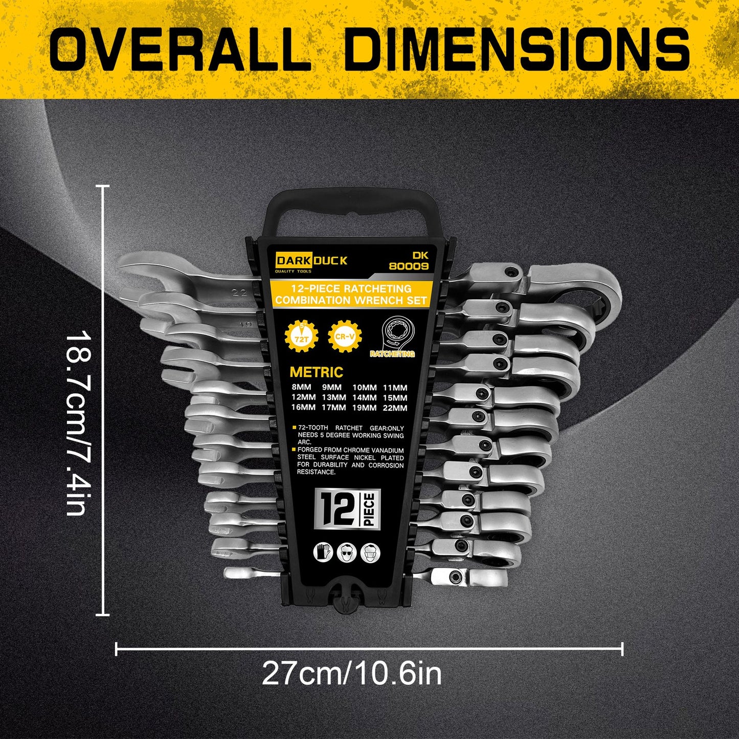 Heydake 12PCS Wrench Set