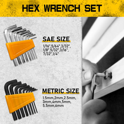 Heydake 116PCS Magnetic Screwdriver Bit Set