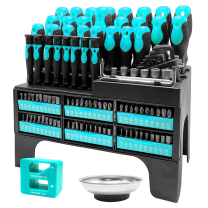 Heydake 118PCS Magnetic Screwdriver Bit Set - Blue