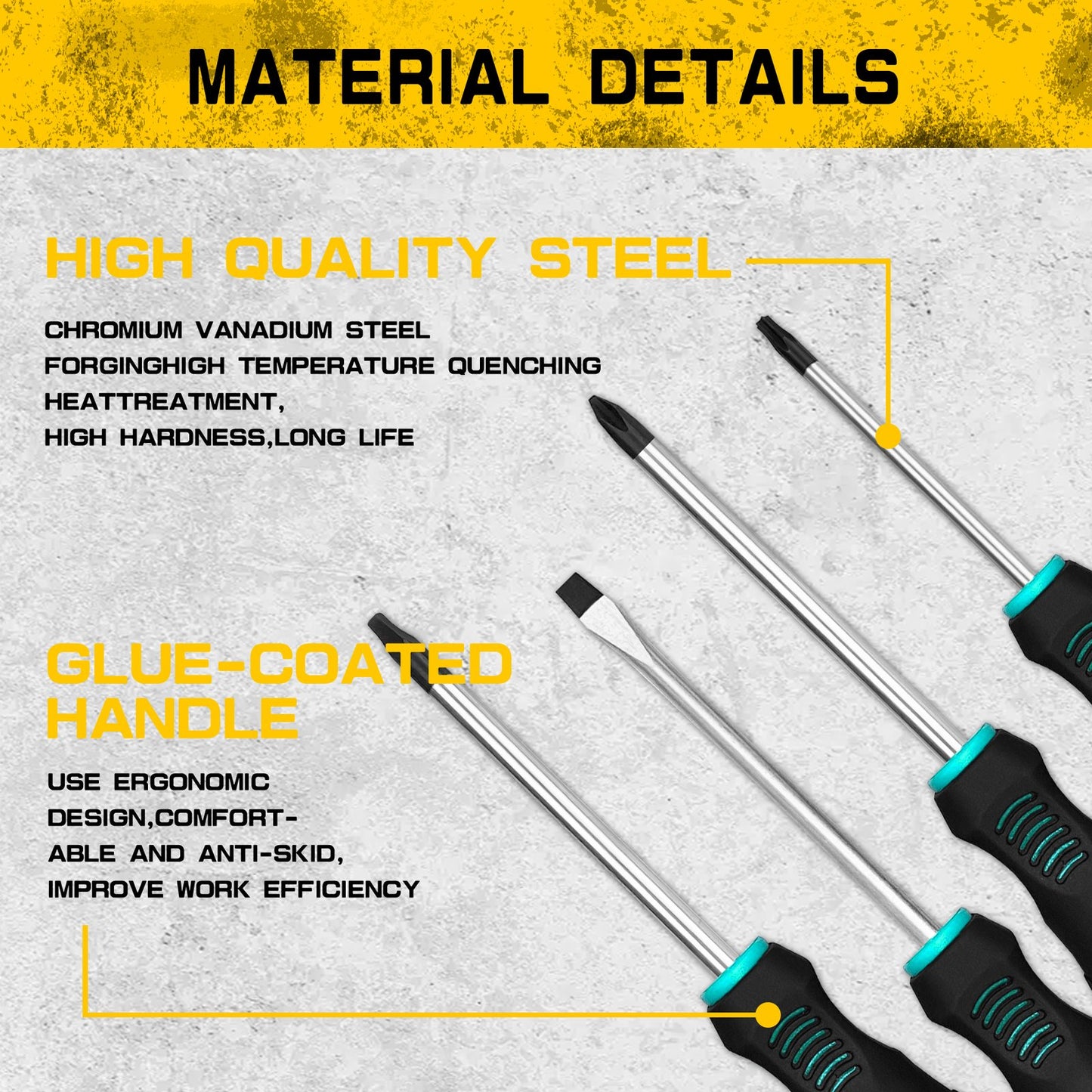Heydake 118PCS Magnetic Screwdriver Bit Set - Blue
