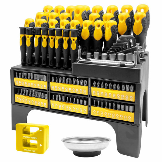 Heydake 118PCS Magnetic Screwdriver Bit Set - Yellow