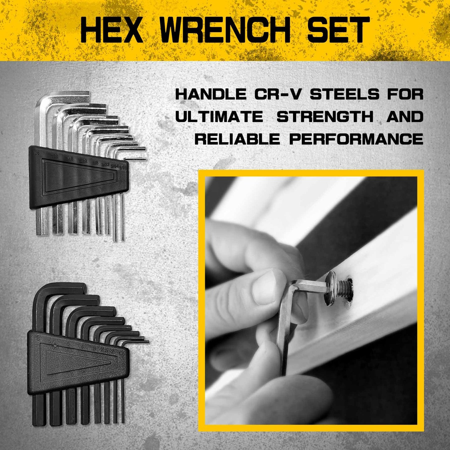 Heydake 118PCS Magnetic Screwdriver Bit Set - Yellow