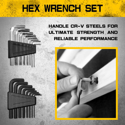 Heydake 118PCS Magnetic Screwdriver Bit Set - Yellow