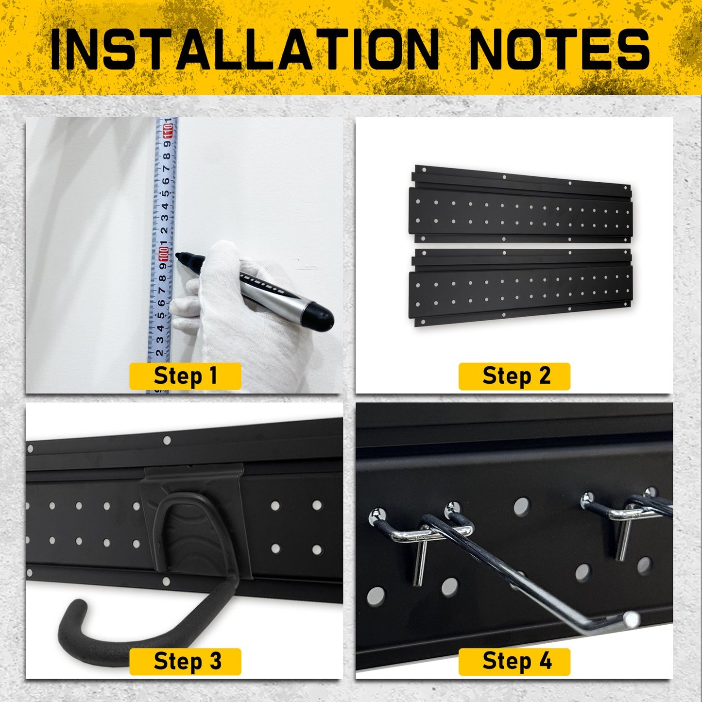 Heydake 16PCS Pegboard Hook Organizer Set