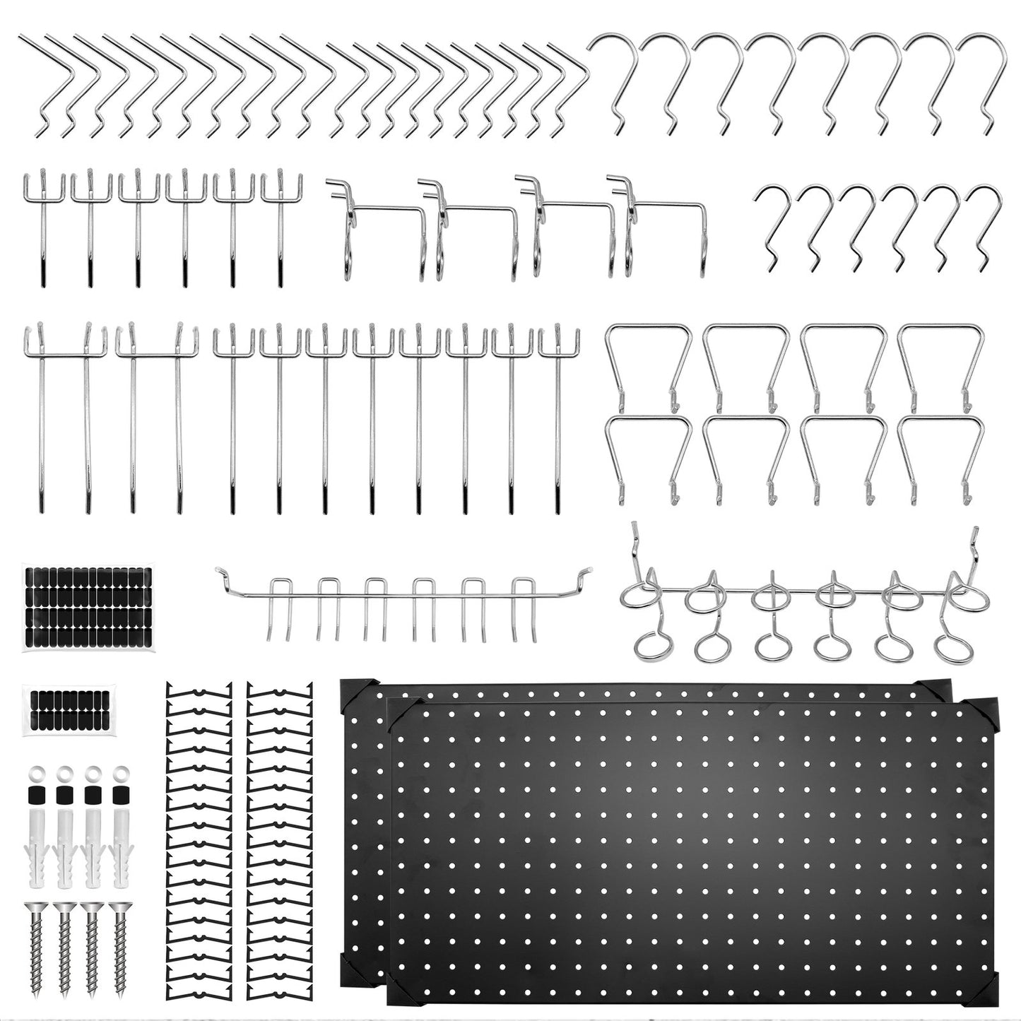 Heydake 100PCS Pegboard Tool Organizer Set