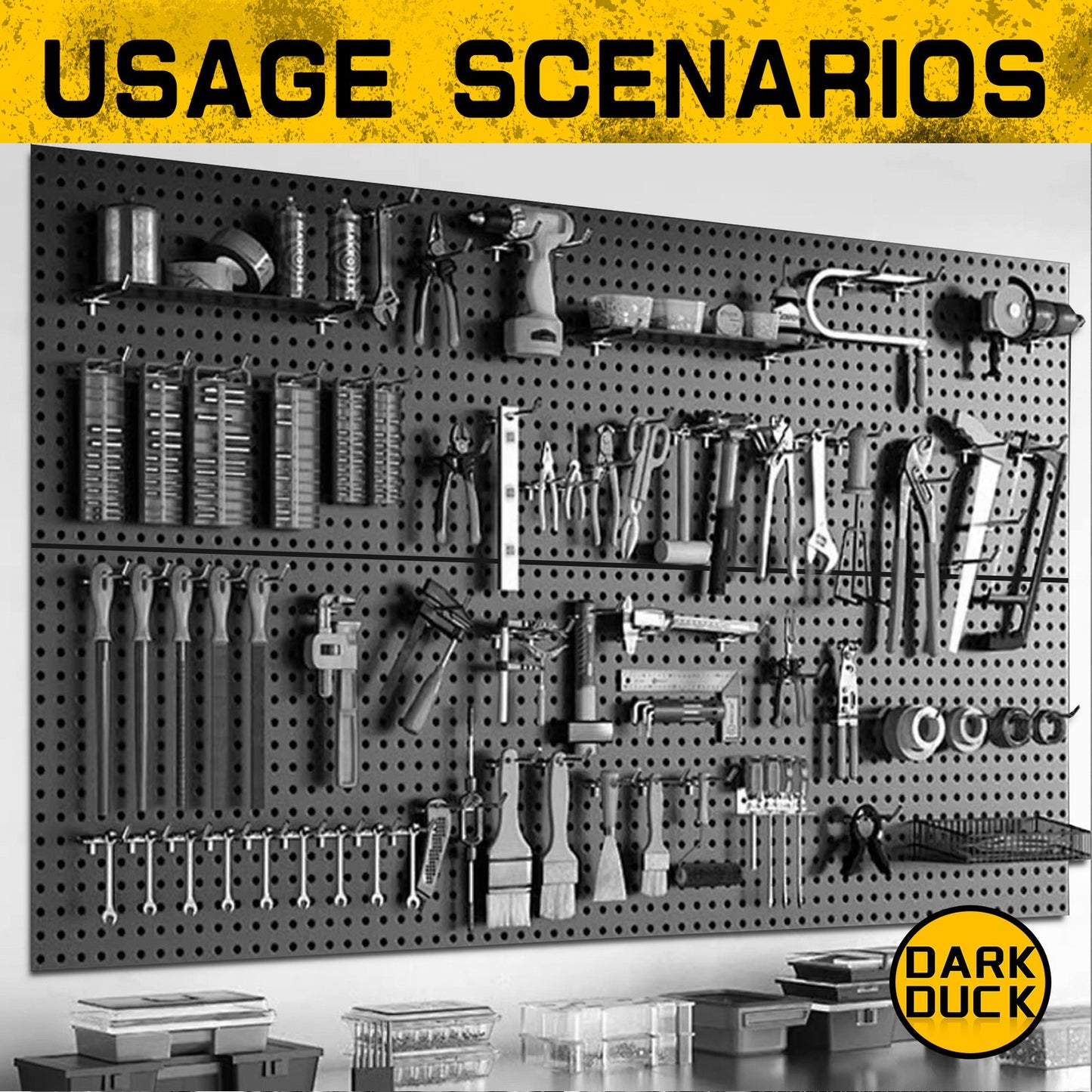 Heydake 100PCS Pegboard Tool Organizer Set