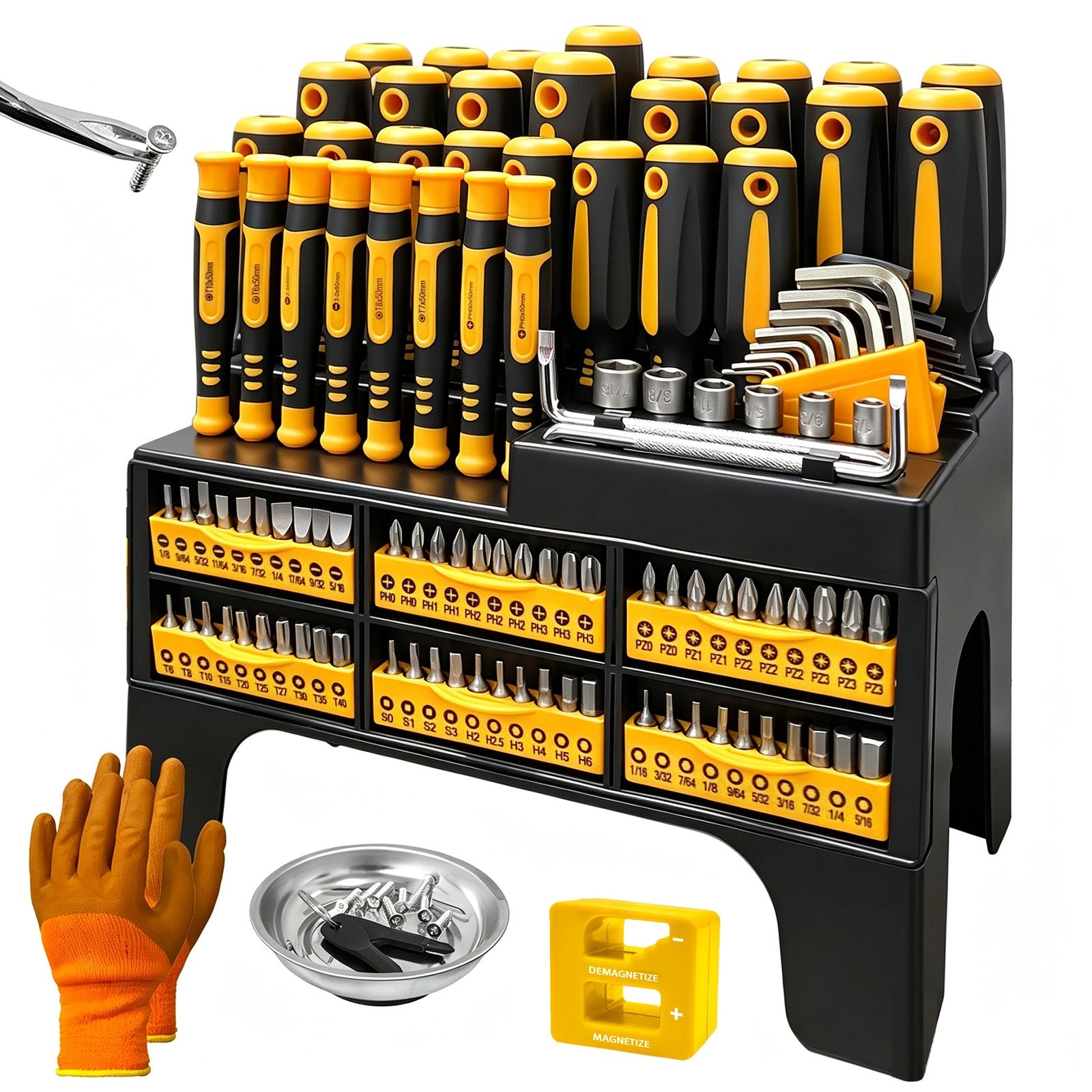 Heydake 121PCS Magnetic Screwdriver Bit Set
