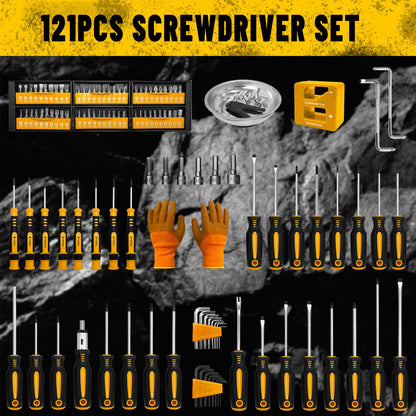 Heydake 121PCS Magnetic Screwdriver Bit Set