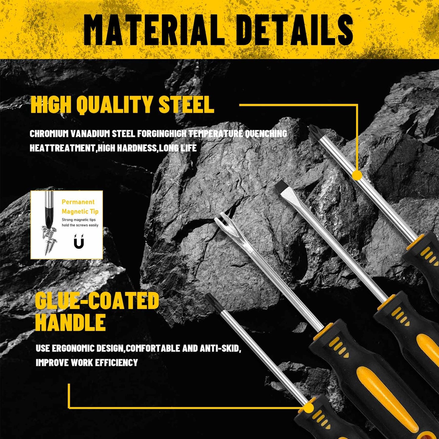 Heydake 121PCS Magnetic Screwdriver Bit Set