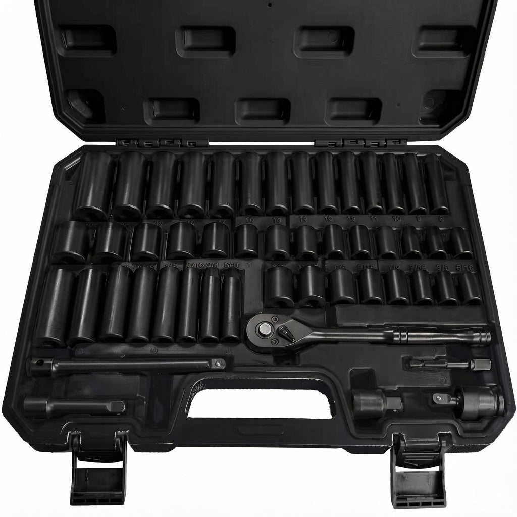 Heydake 50PCS 3/8" Drive Impact Socket Set - Green case variant