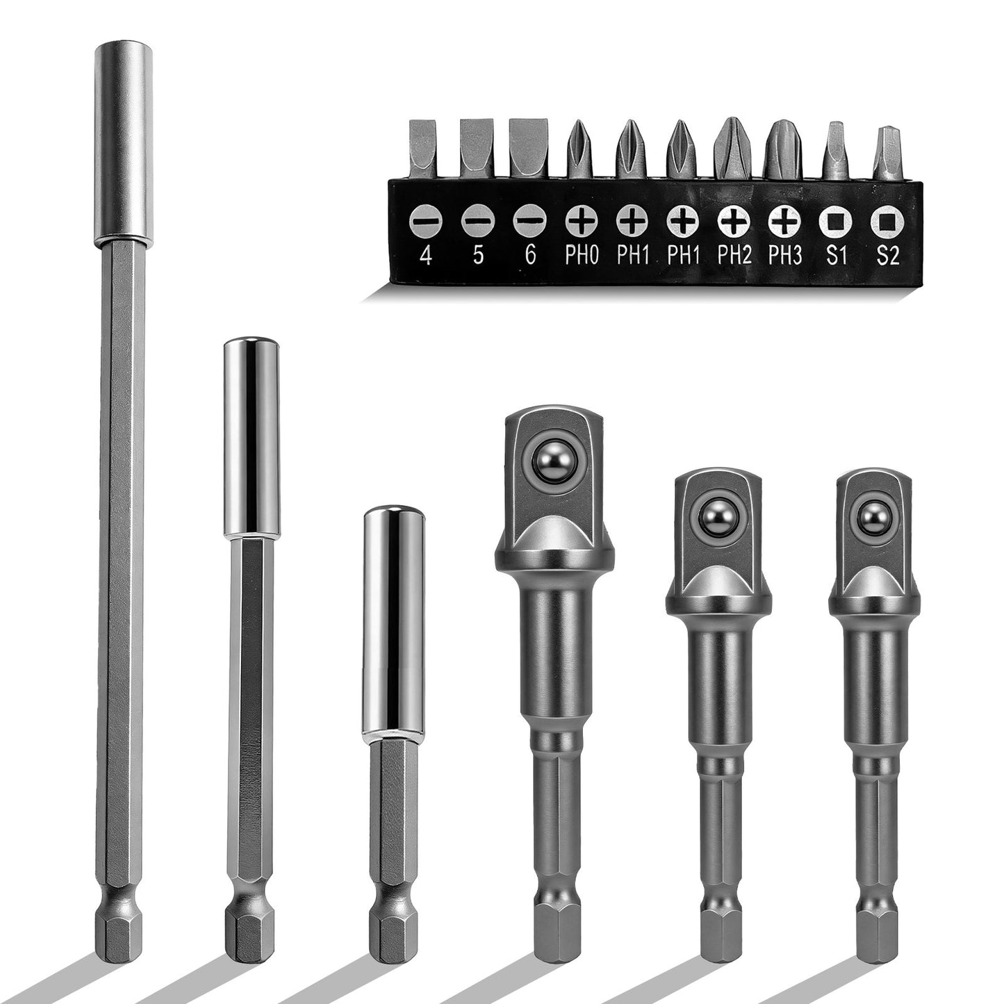 Heydake 16PCS Adapter Bit Set