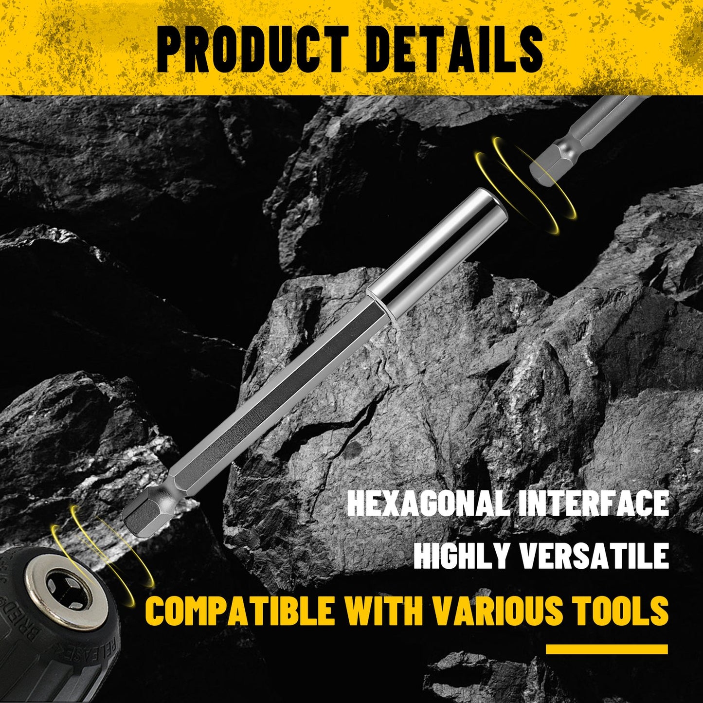 Heydake 16PCS Adapter Bit Set