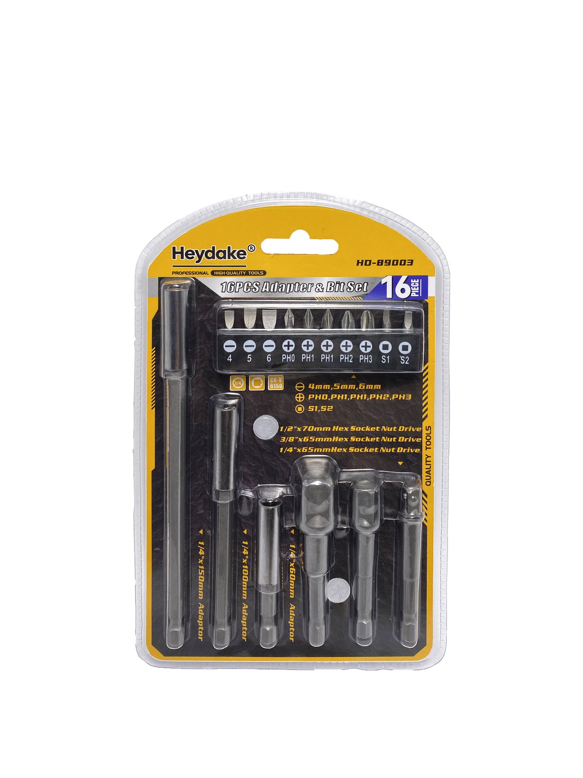 Heydake 16PCS Adapter Bit Set
