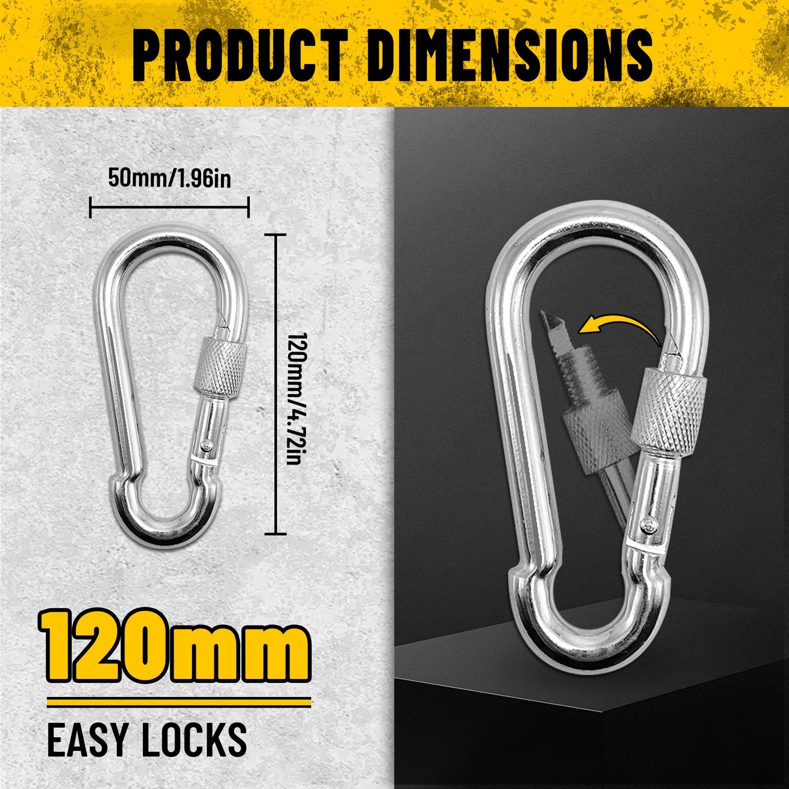 Heydake 120mm Carabiner Clip