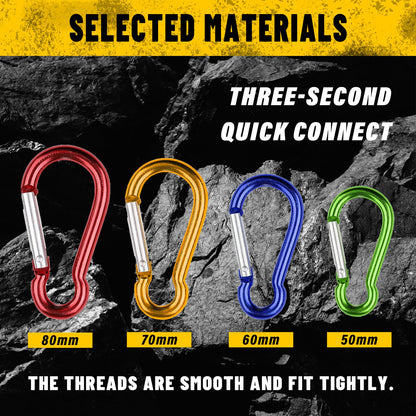 Heydake 4PCS Carabiner Set