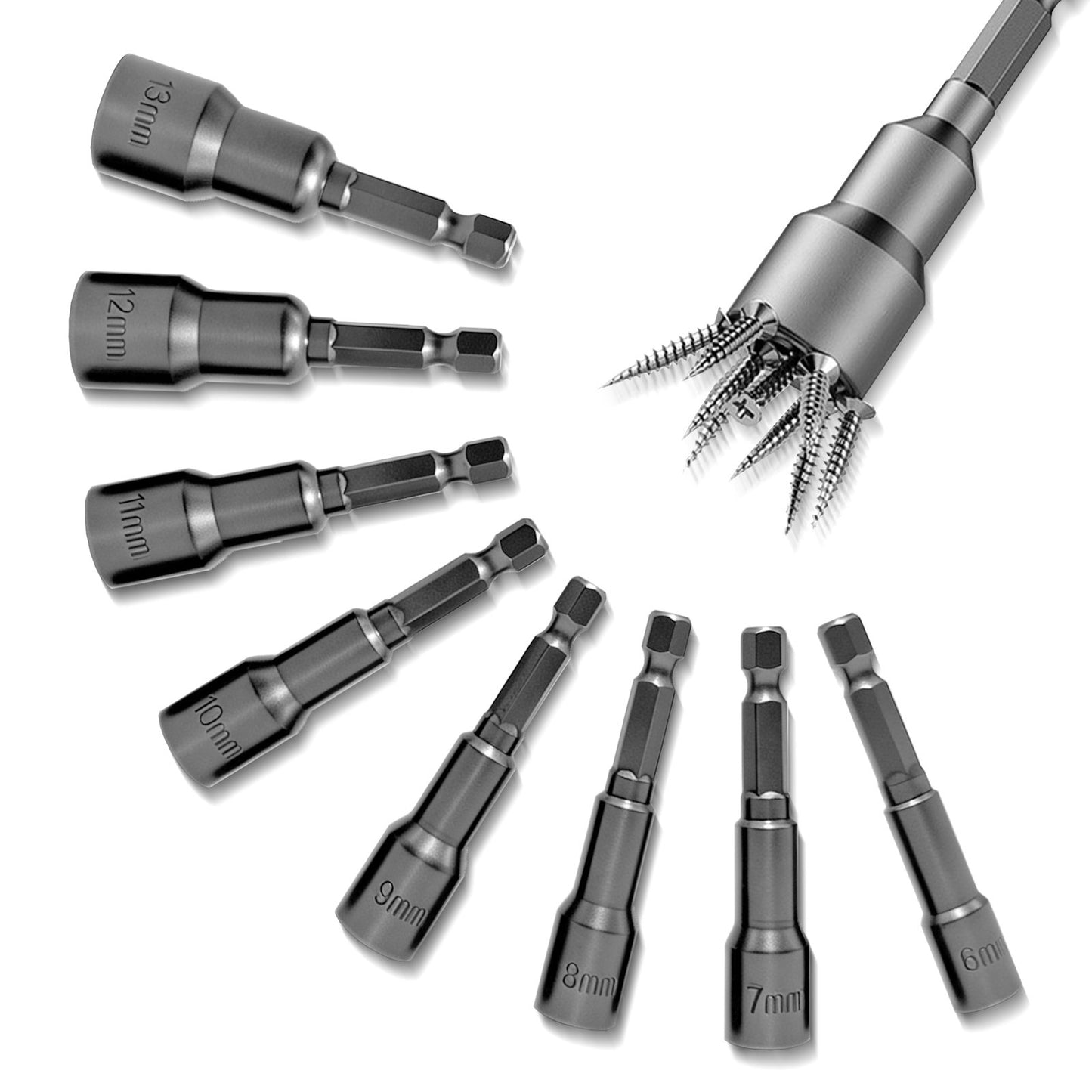 Heydake 8PCS Socket Bit Set