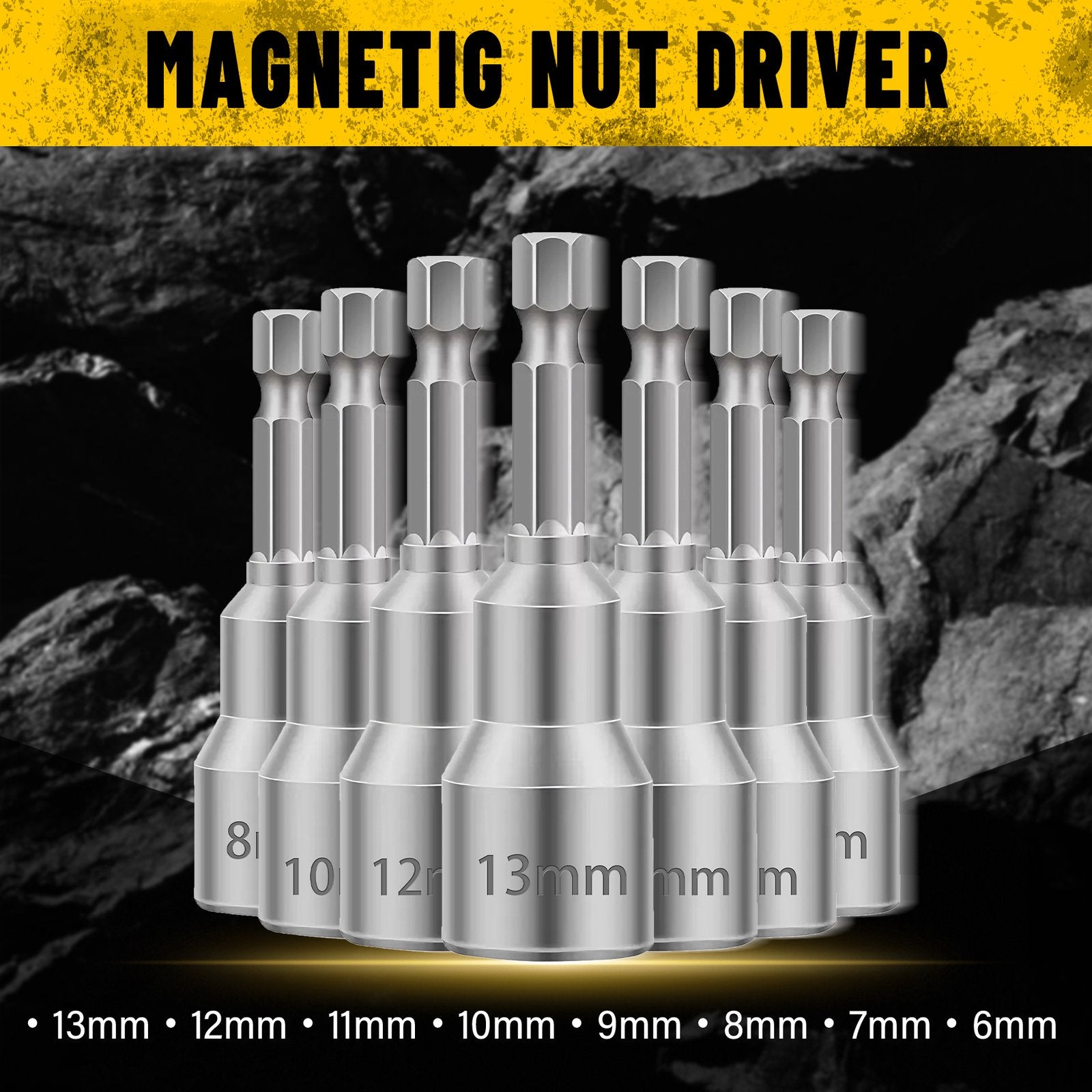 Heydake 8PCS Socket Bit Set