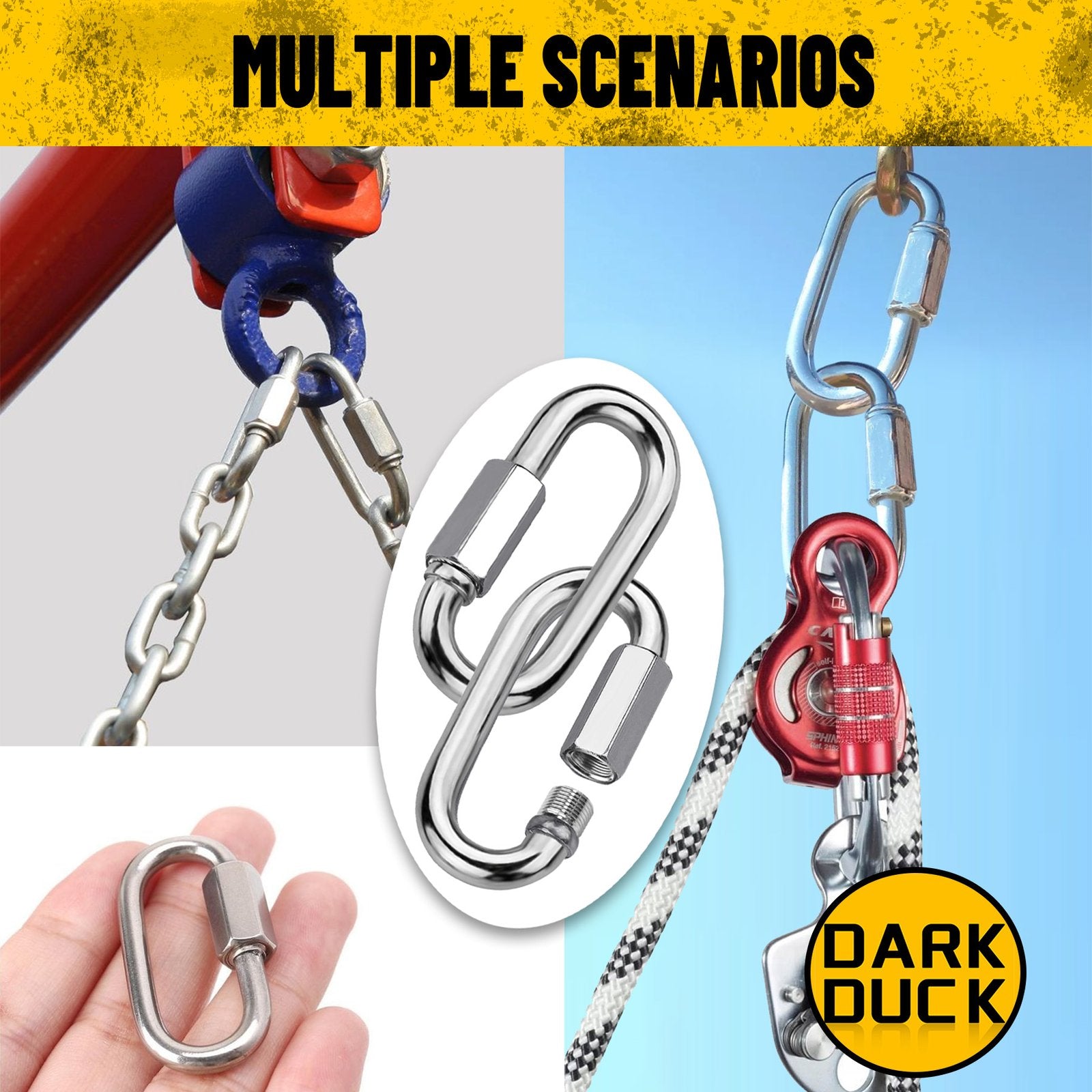 Heydake 6PCS Carabiner Set