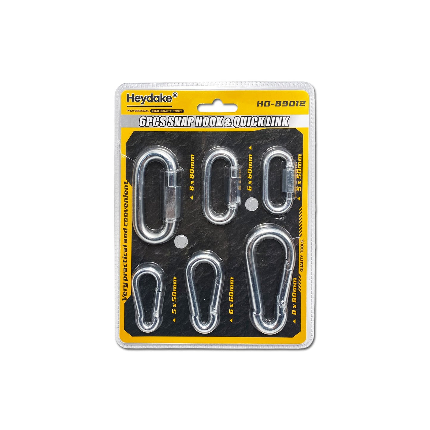 Heydake 6PCS Carabiner Set