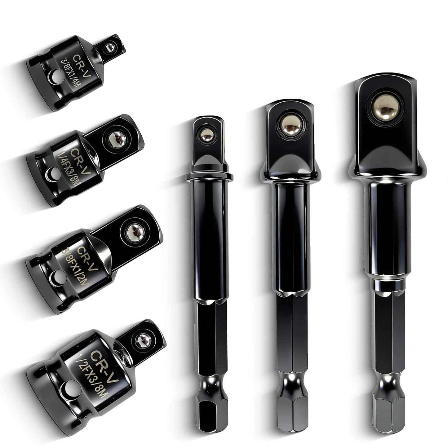 Heydake 7PCS Socket Adapter Set