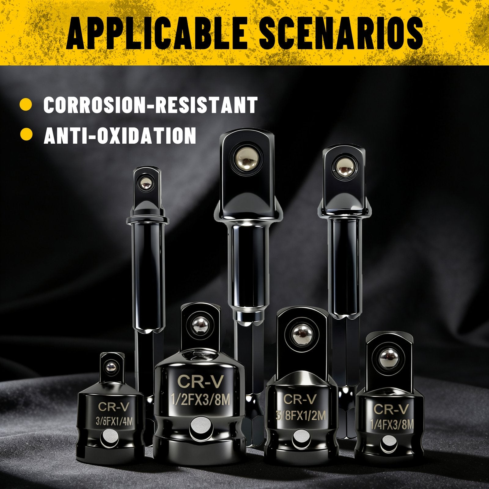 Heydake 7PCS Socket Adapter Set