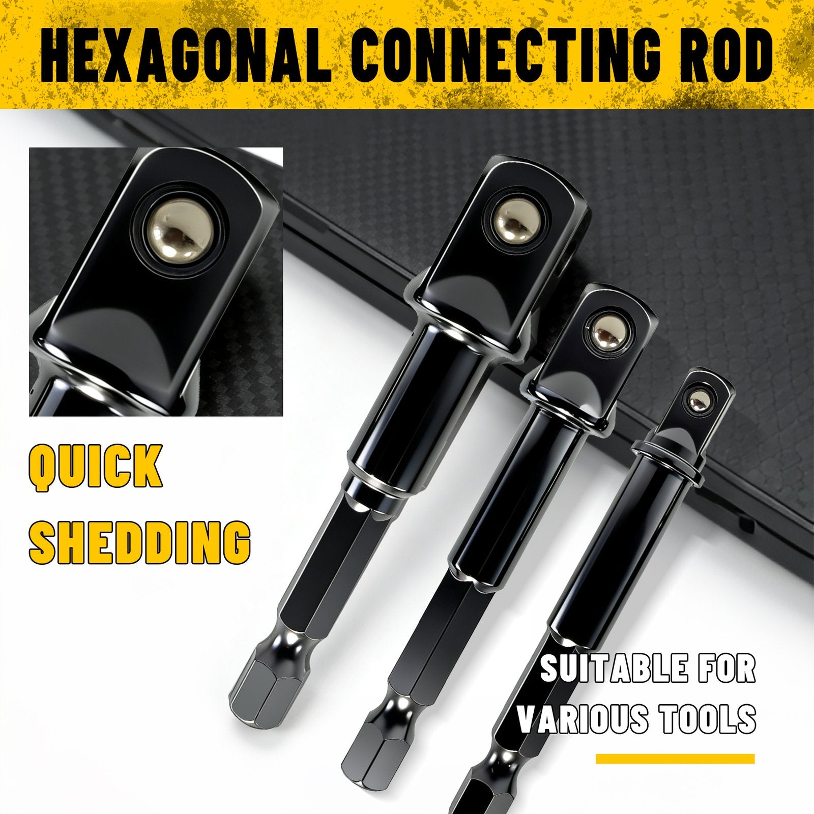 Heydake 7PCS Socket Adapter Set
