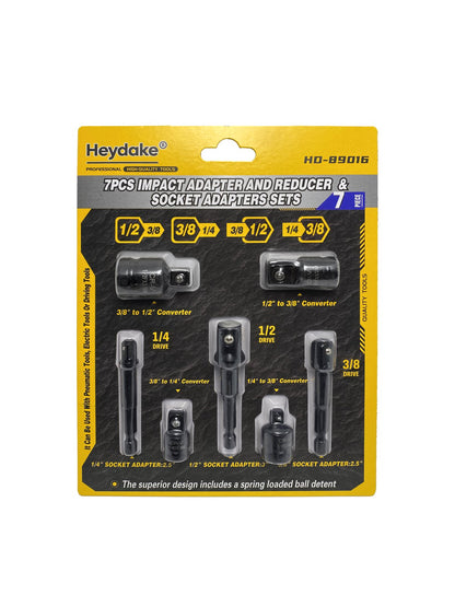 Heydake 7PCS Socket Adapter Set